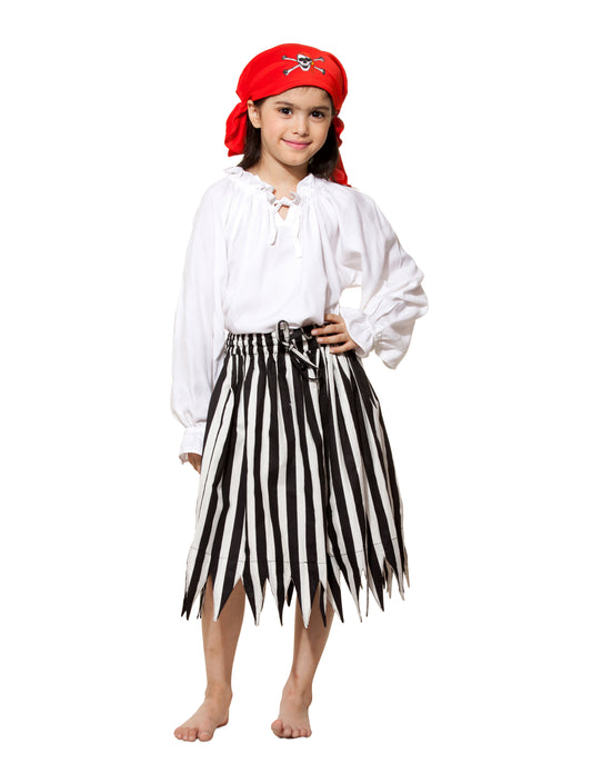 Girls Stripped Pirate Skirt