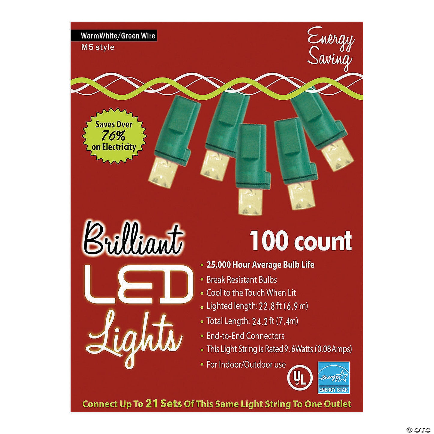 HOLIDAY LIGHTS 100L M5 WRM WT