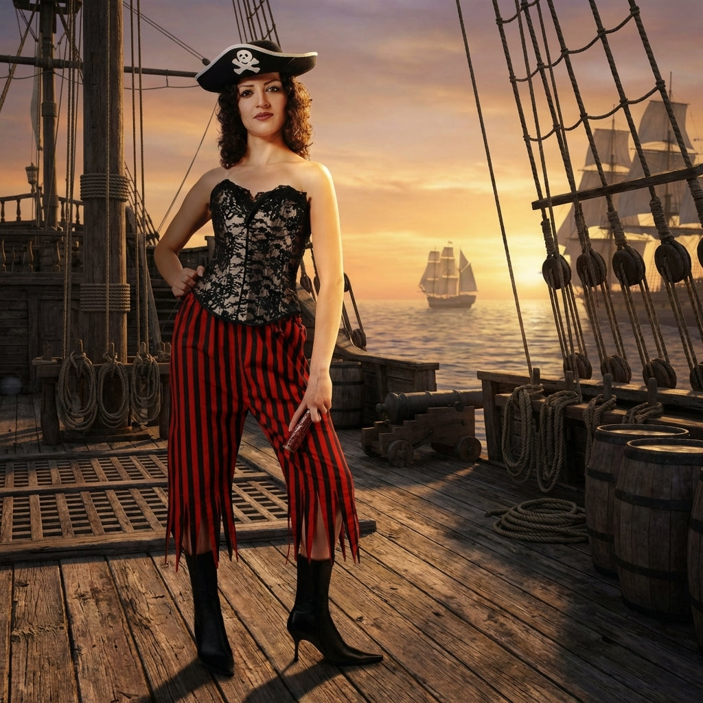 Rachel Wall Striped Pants
