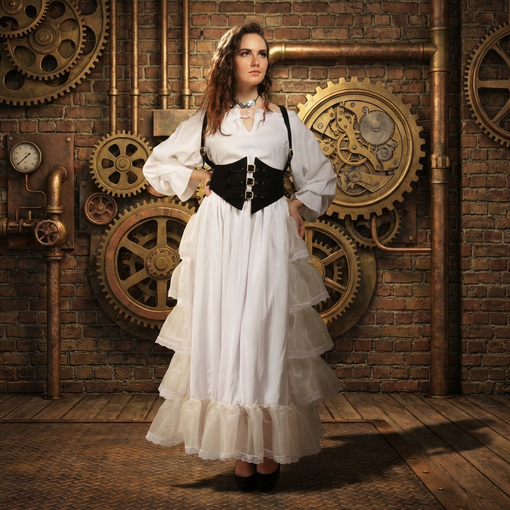 Faux Leather Steampunk Harness