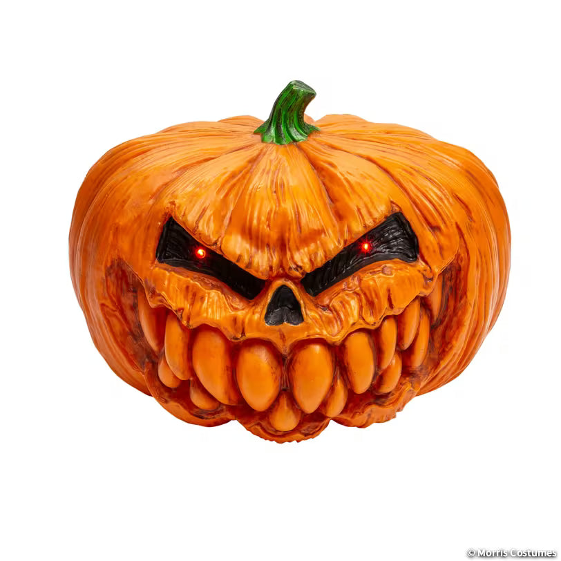 9" LIGHT UP AND SOUND SCARY PUMPKIN