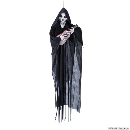 4FT HANGING REAPER PLAYING GUITAR