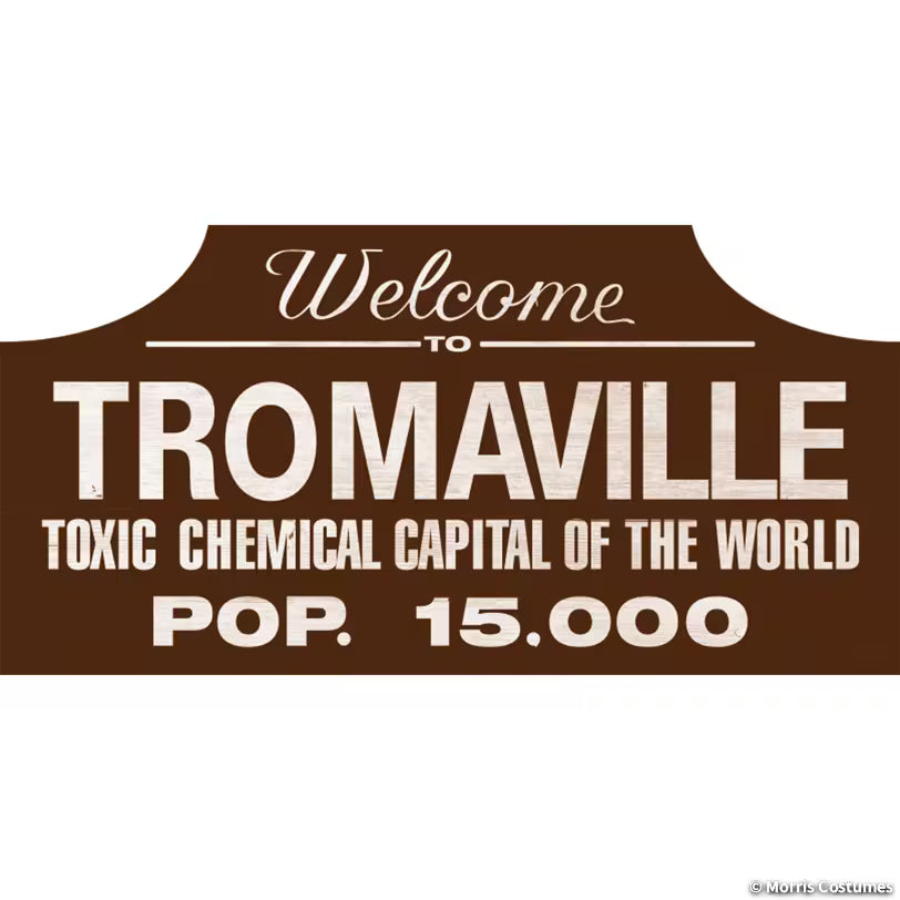 18" The Toxic Avenger™ Tromaville Wood Sign