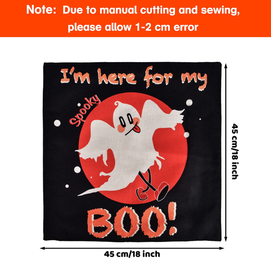 Fun Little Toys - 4 PCS Halloween Pillow Cover Sets 18x18 inch