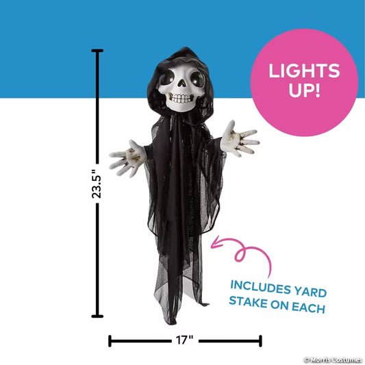 LIGHT UP STAKE OF REAPER SET OF 3