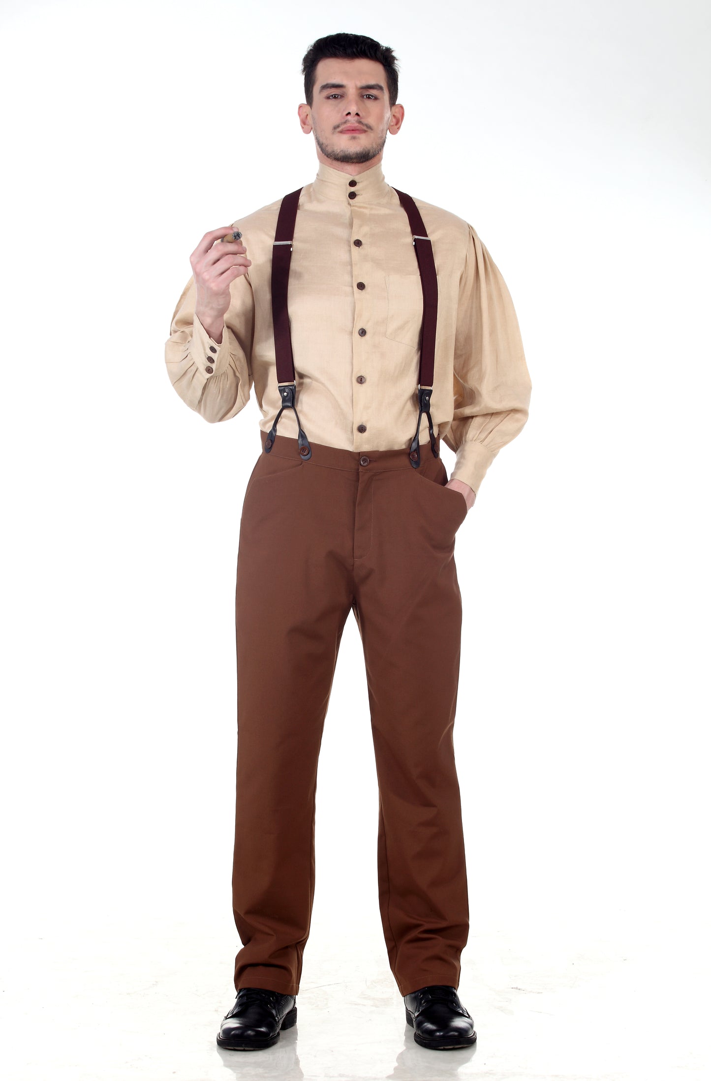 Classic Steampunk Pants-Brown