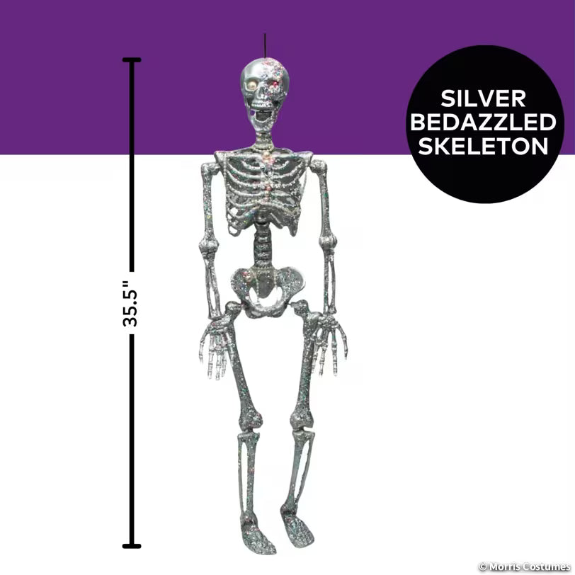 3FT HANGING SKELETON WITH JEWELRY