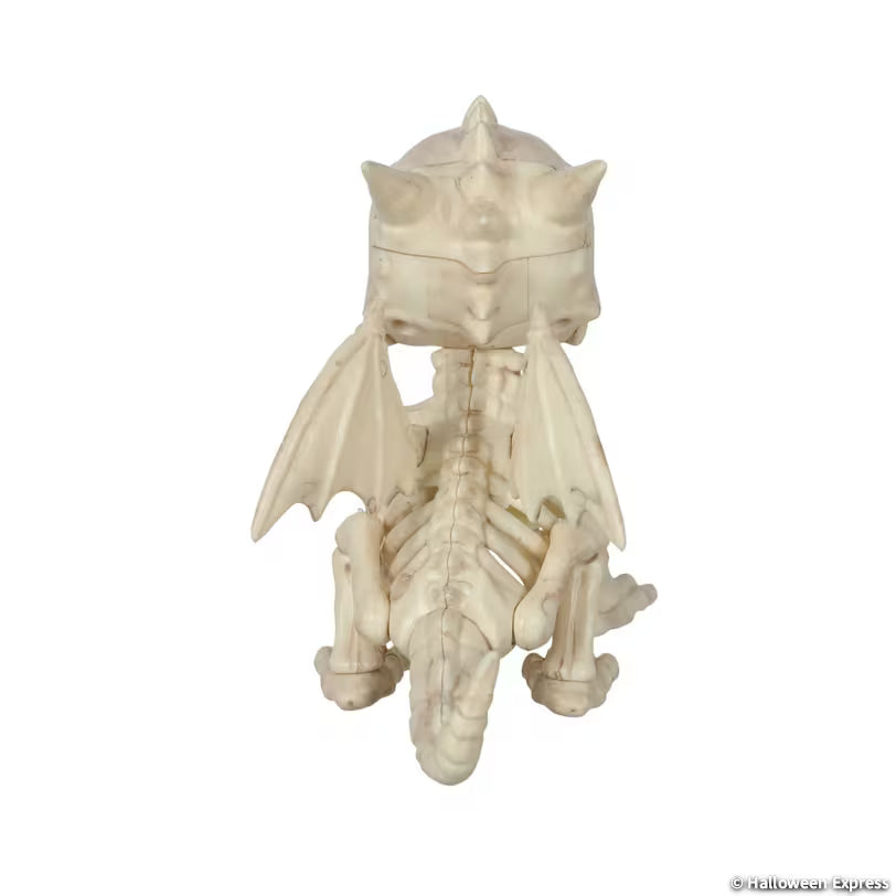 4 1/2" Sitting Dragon Skeleton Halloween Decoration