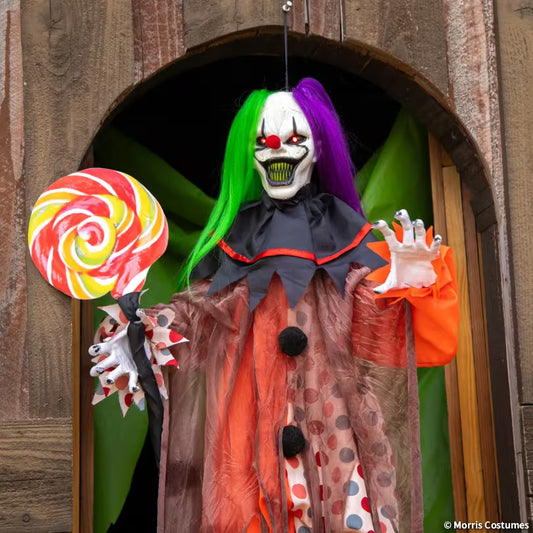 4FT HANGING ANIMATED CLOWN