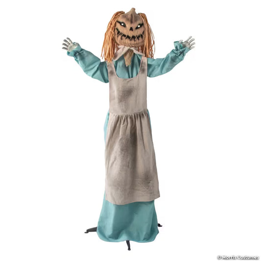 5.5 FT STANDING ANIMATED PUMPKIN DOLL