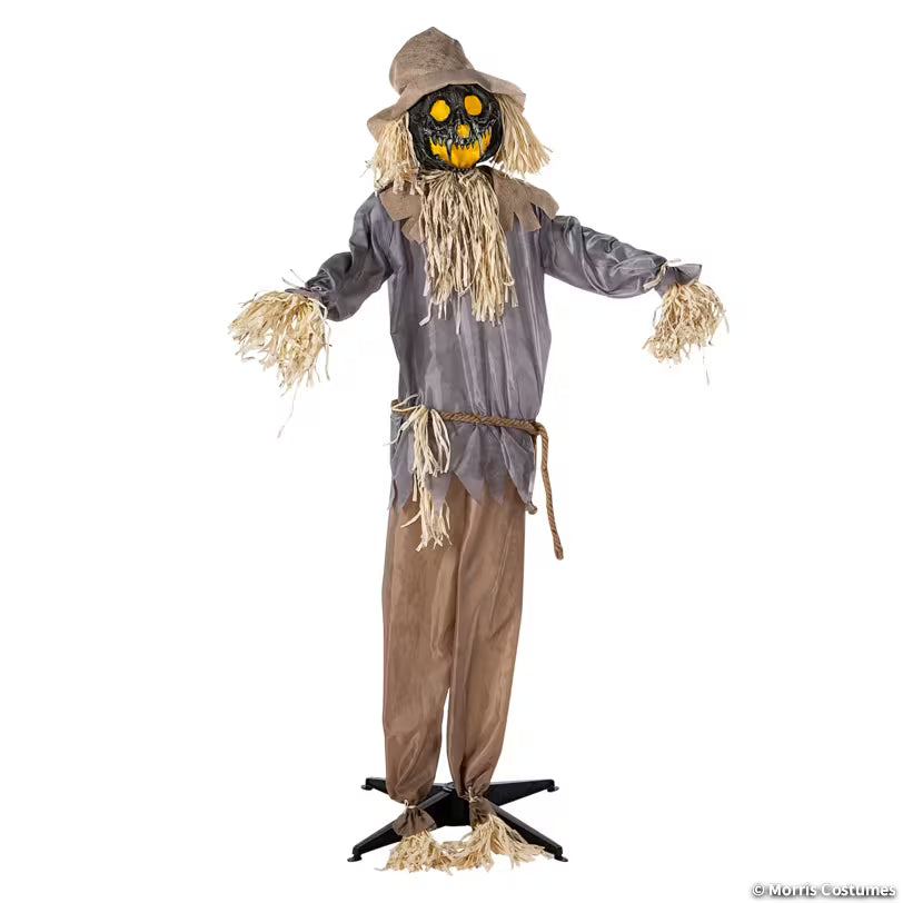 5.5 FT ANIMATED PUMPKIN SCARECROW