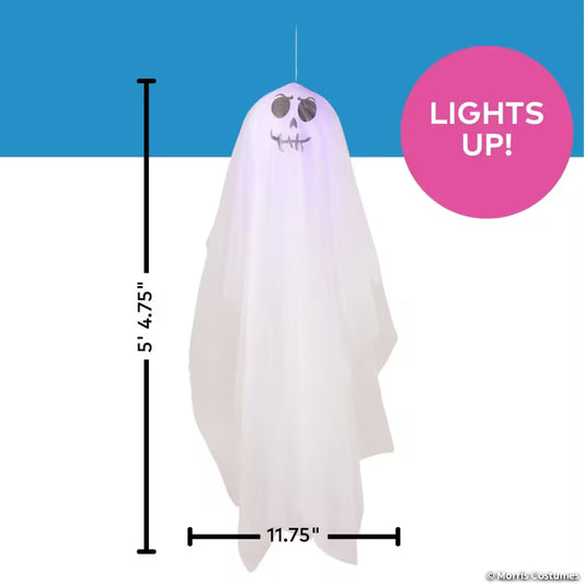 6.5 FT HANGING LIGHT UP GHOST