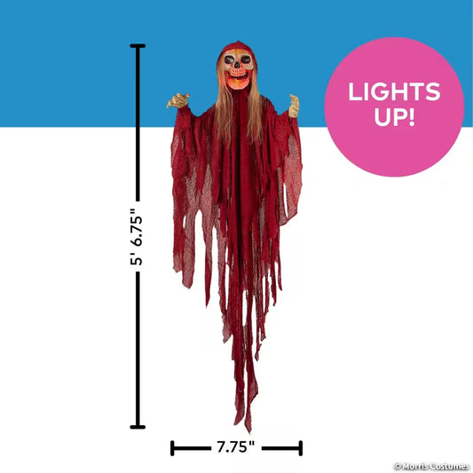5.5 FT LIGHT UP HANGING REAPER
