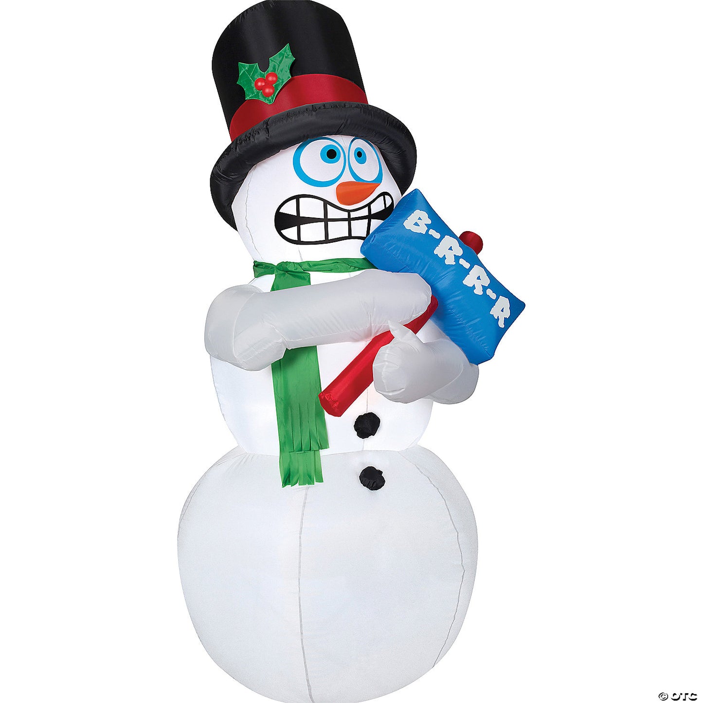 ANIMATED SHIVERING SNOWMAN AIRBLOWN