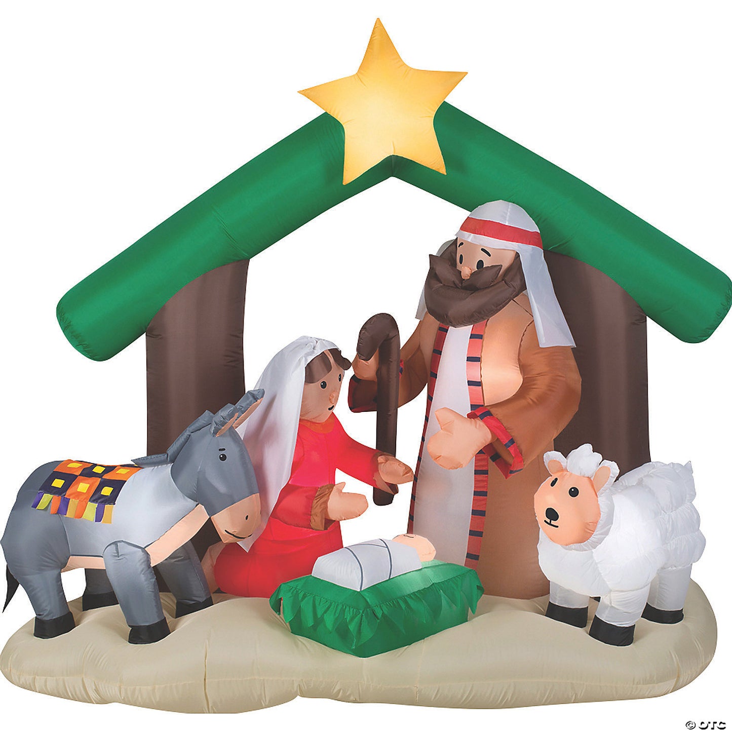 HOLY FAMILY NATIVITY AIRBLOWN