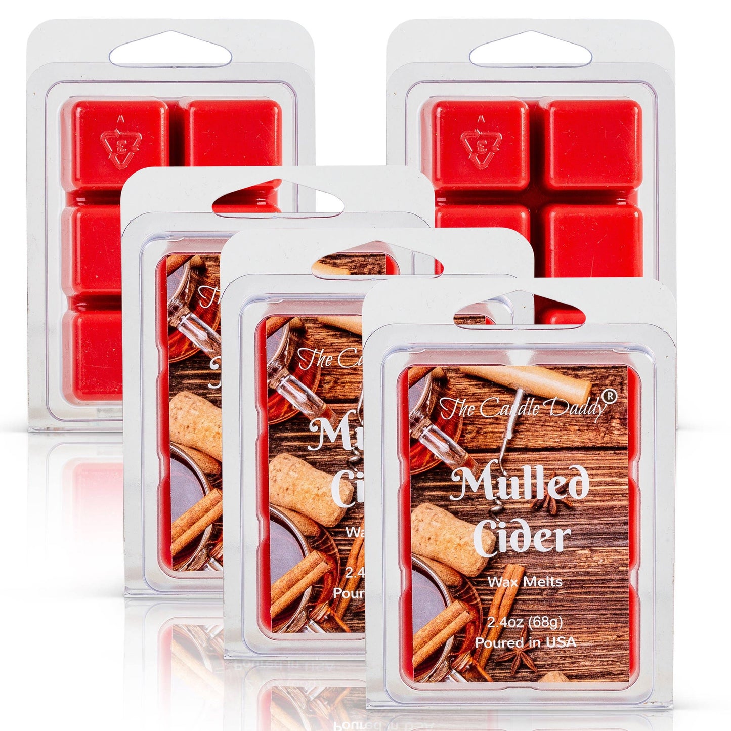 The Candle Daddy - Mulled Cider Scented Wax Melt Cubes - 2.4 Ounces - 1 Pack