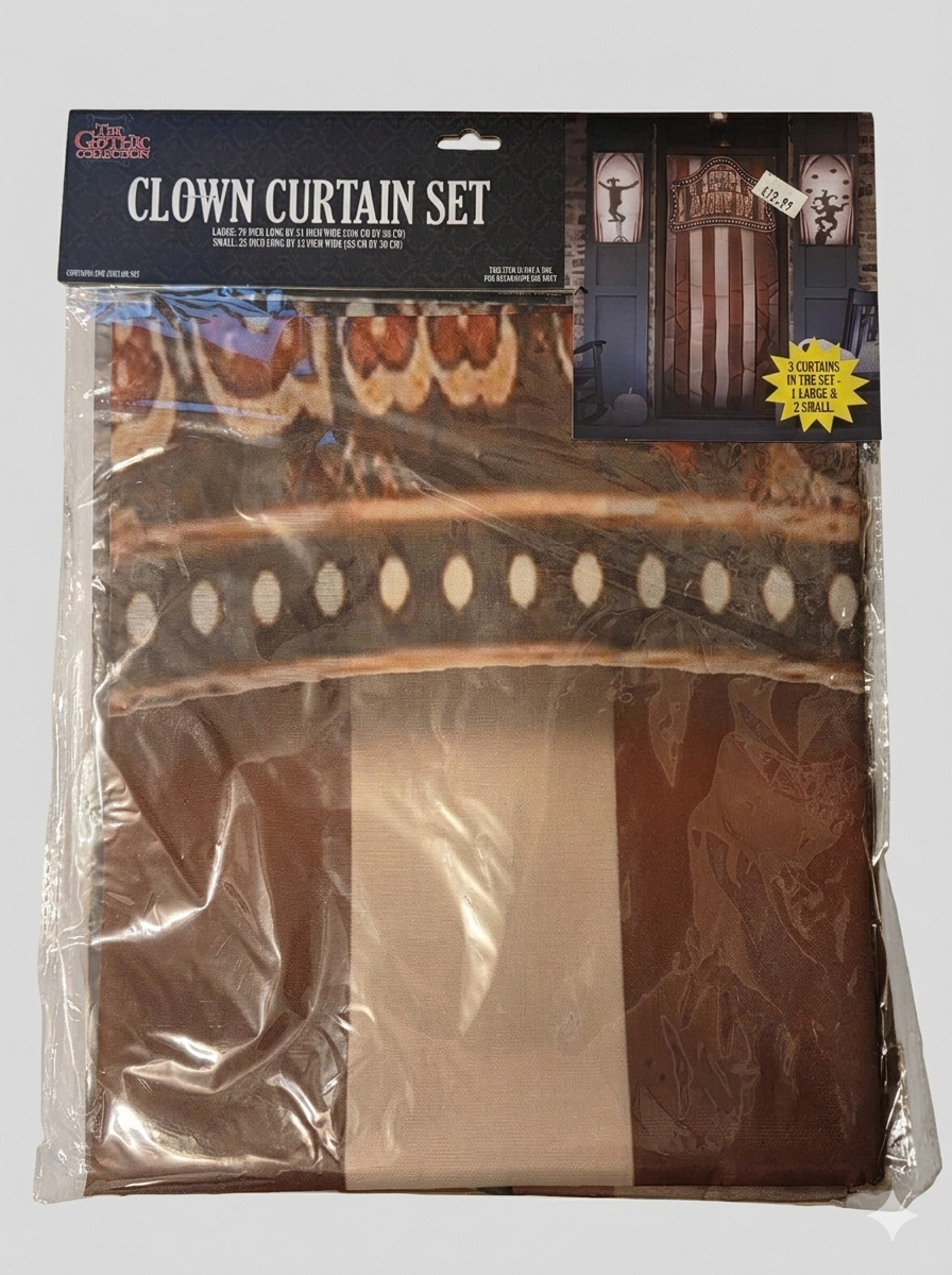 3-Piece Creepy Carnival Curtain Set