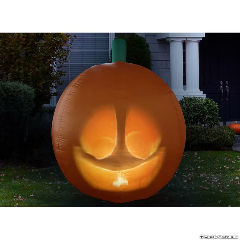 ANIMAT3D Inflatable Jabberin' Jack Animated Light-Up Jack-O'-Lantern Outdoor Halloween Decoration