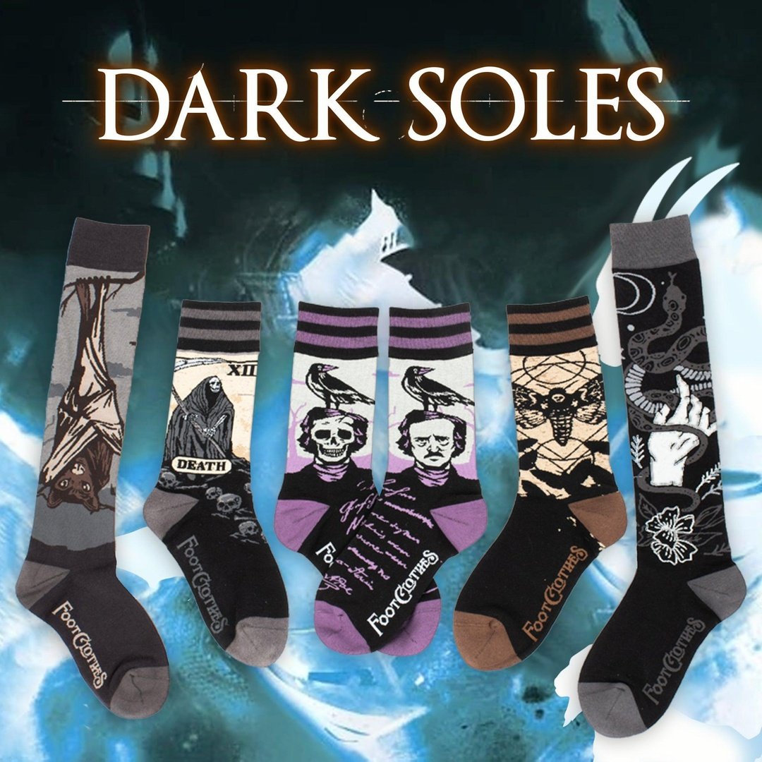 Dark Soles Goth Sock Pack | 5 Designs