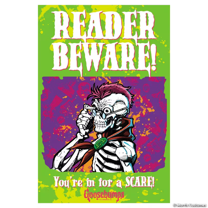 READER BEWARE METAL SIGN