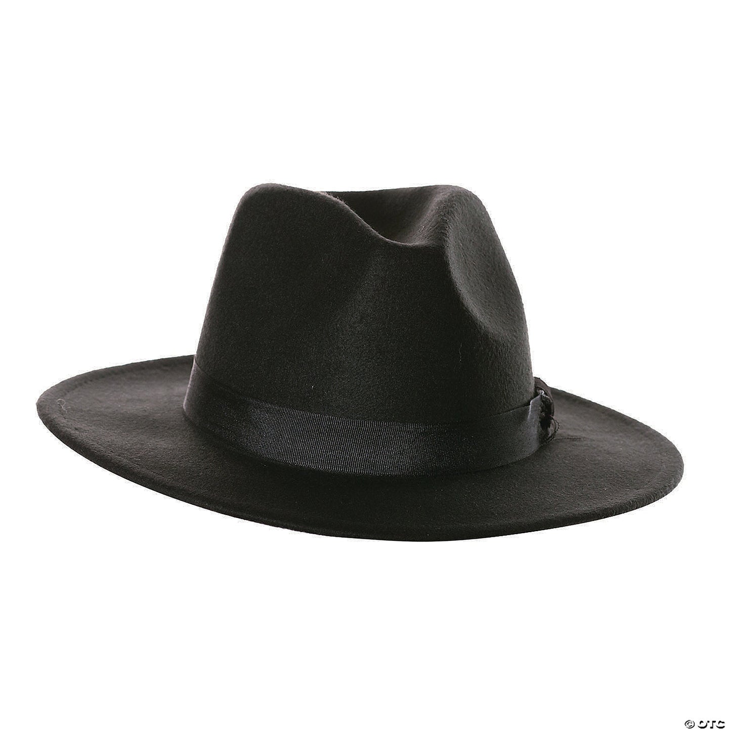 BLACK FEDORA HAT - ADULT