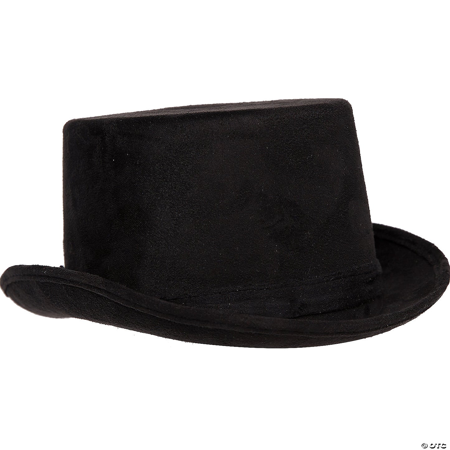 ADULT BLACK FAUX SUEDE TOP HAT