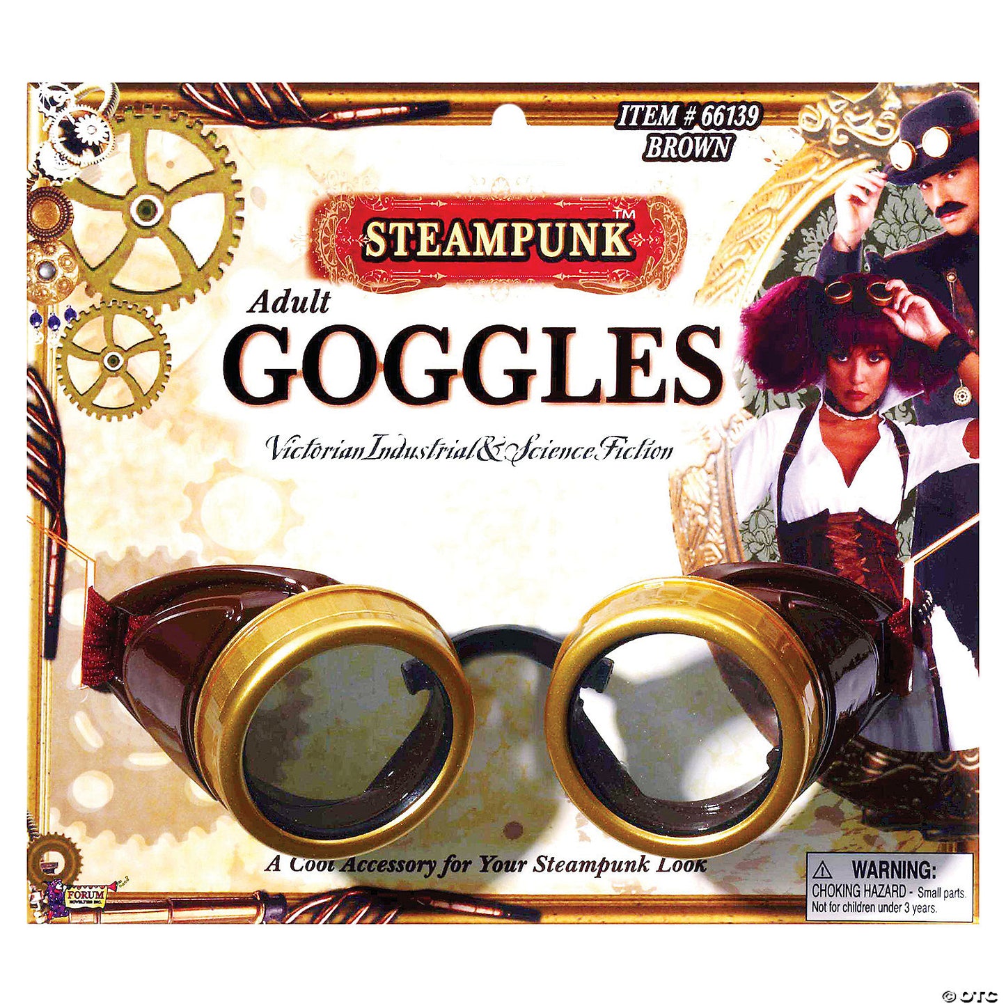 ADULT STEAMPUNK GOGGLES FM66139