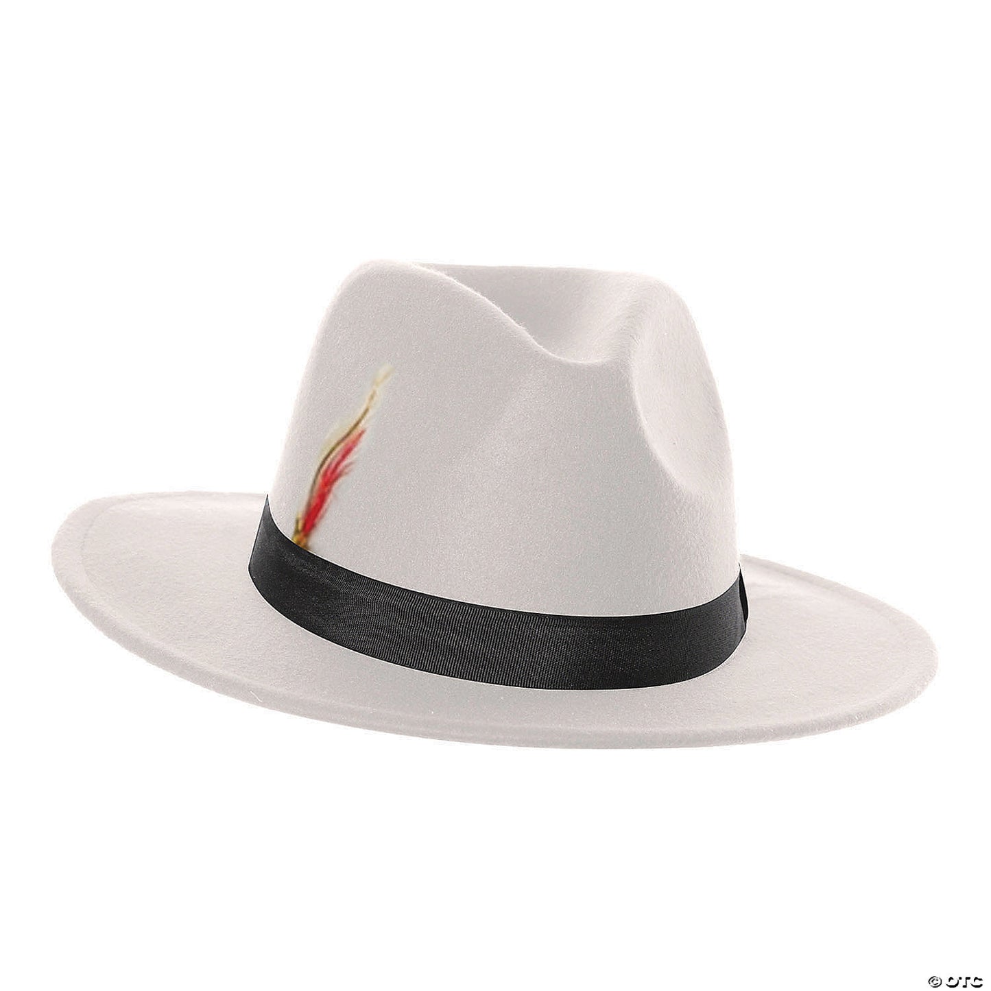 WHITE FEDORA HAT - ADULT