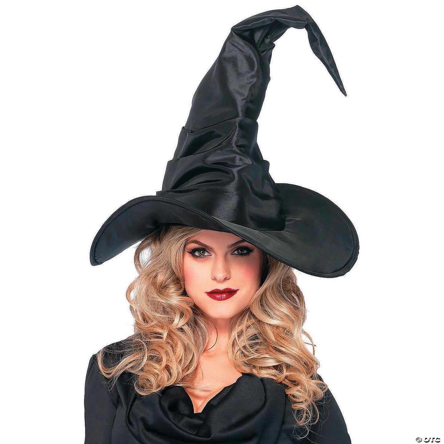 HAT WITCH RUCHED LARGE BLACK