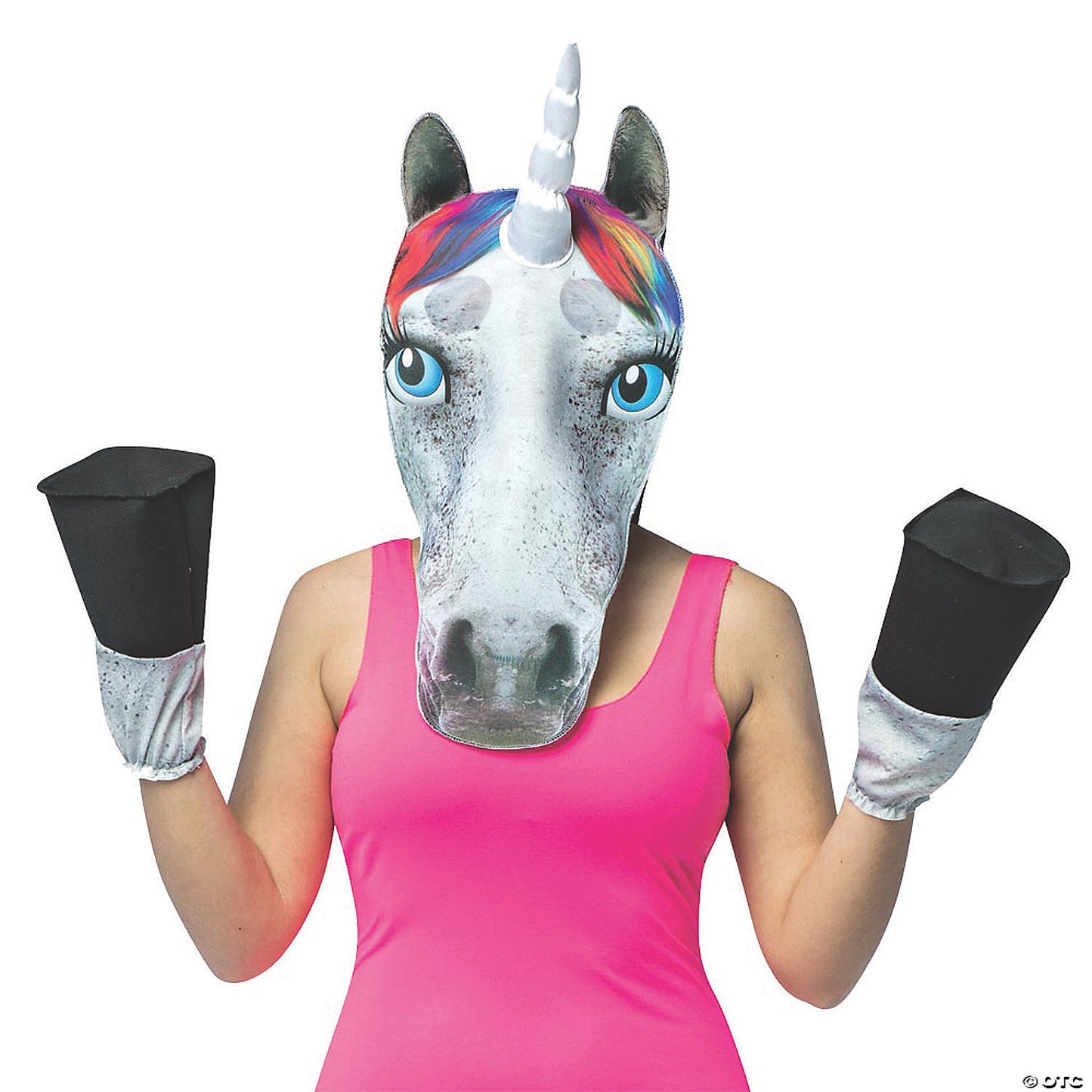 UNICORN HEAD W HOOVES