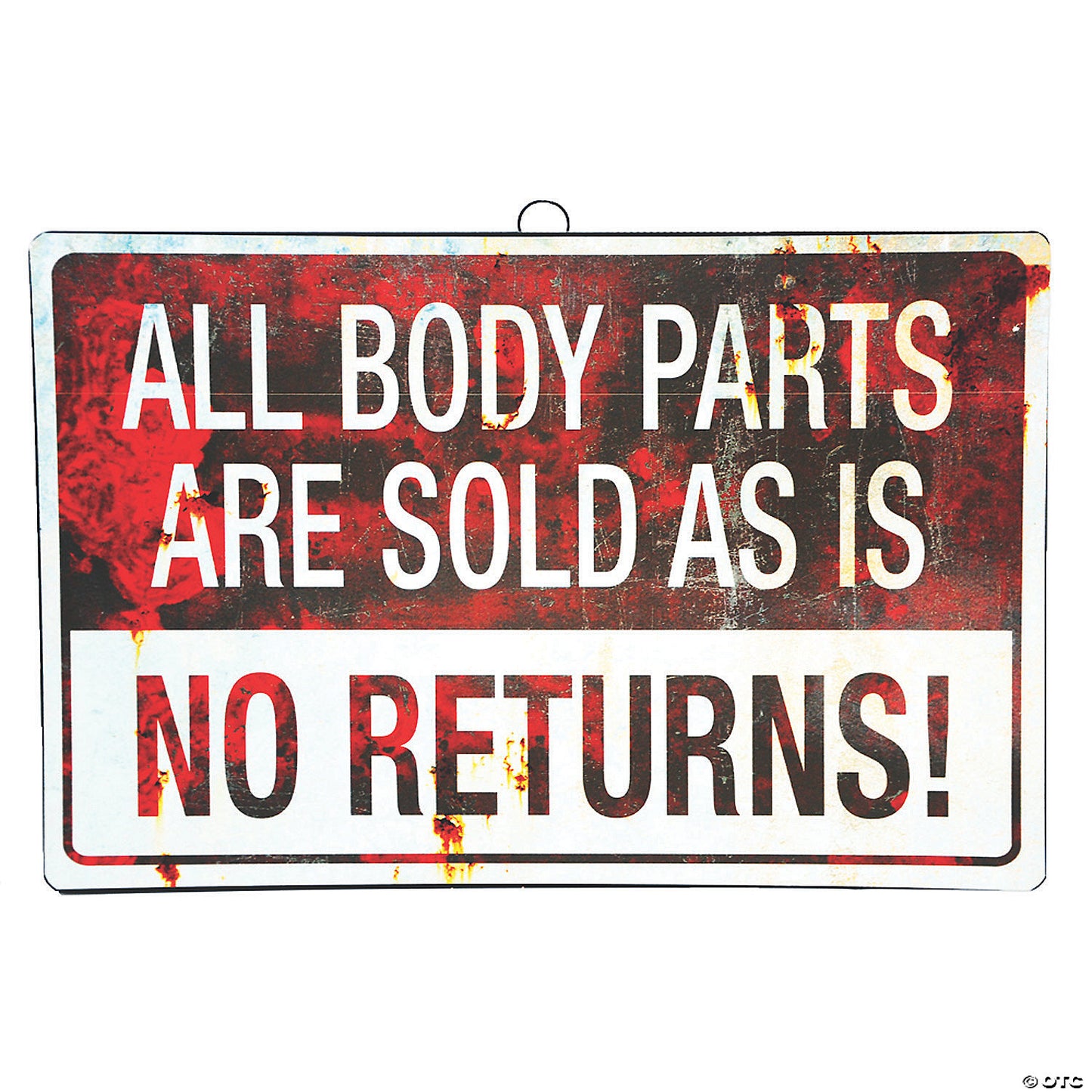 NO RETURNS METAL SIGN