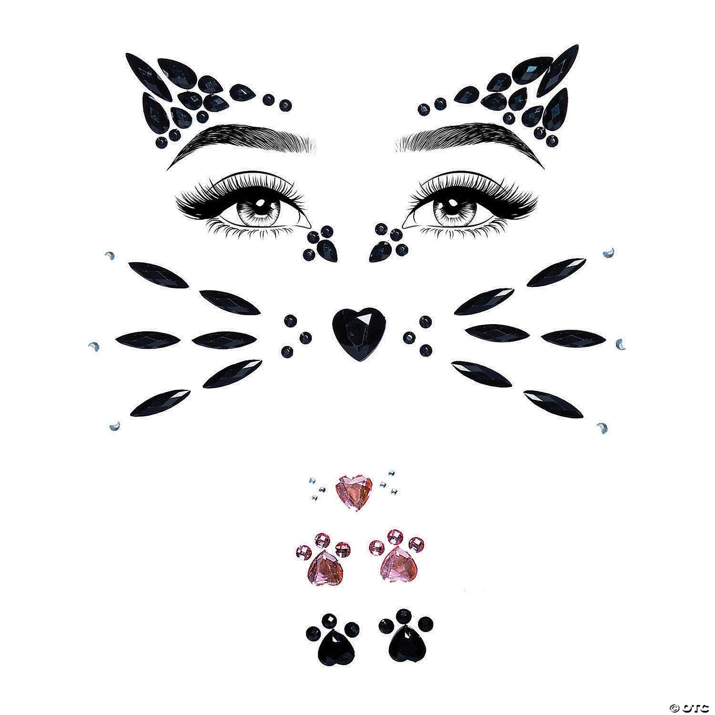 ANIMAL JEWELED FACE STICKER