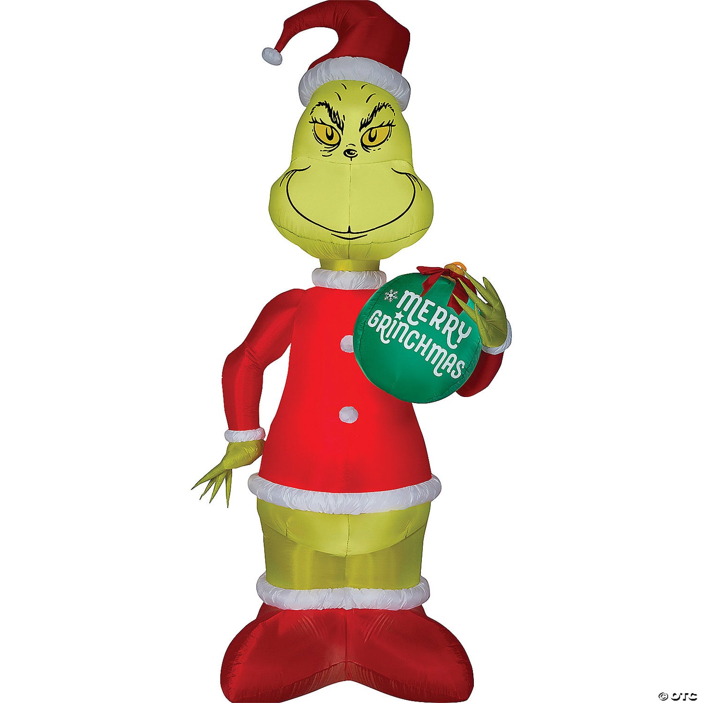 GRINCH WITH ORNAMENT AIRBLOWN