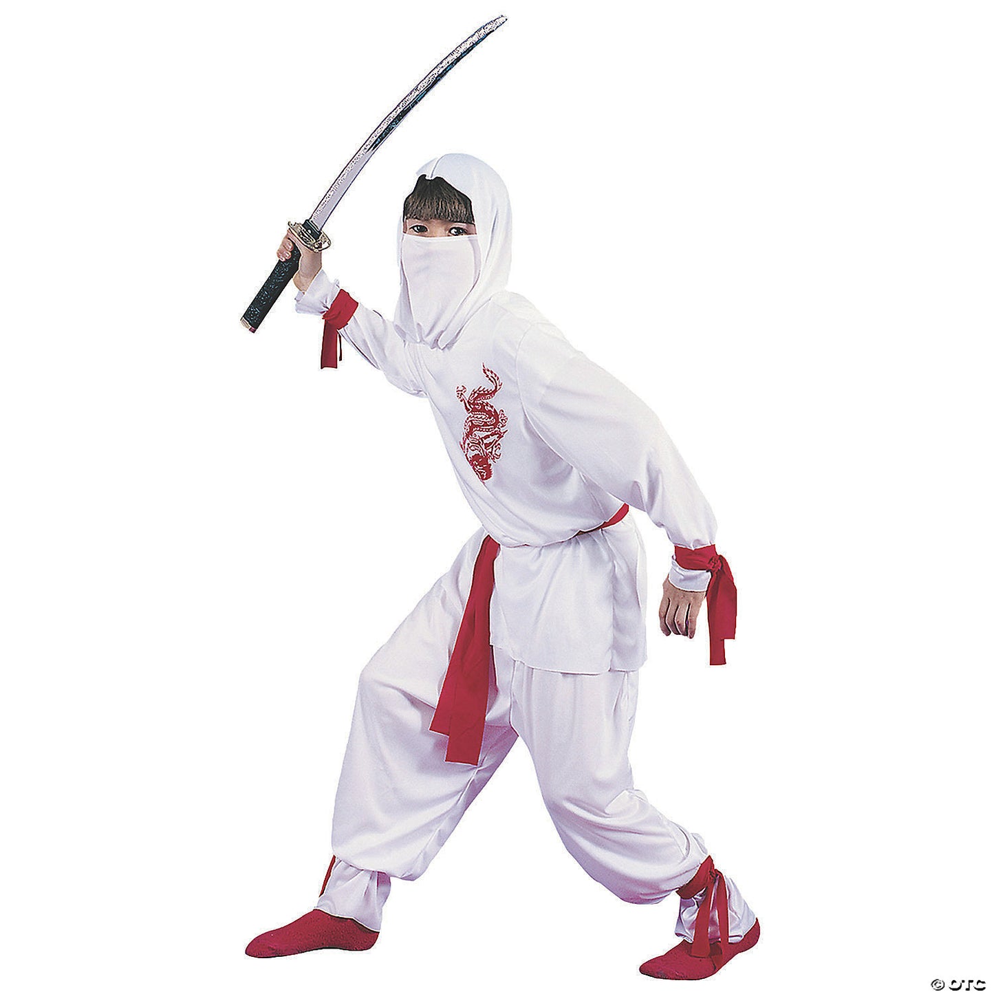 WHITE NINJA DLX CHILD LRG 12-14