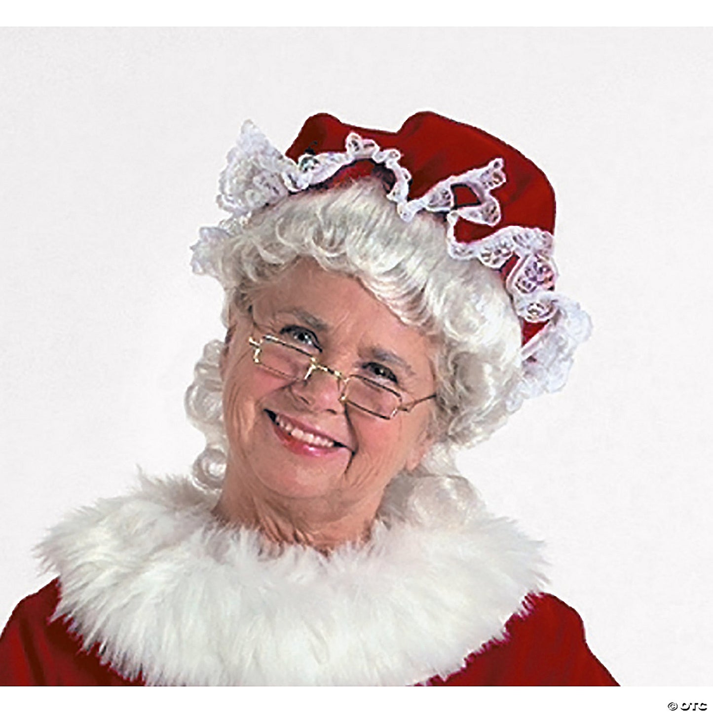 MOP HAT BURG VELVET MRS SANTA