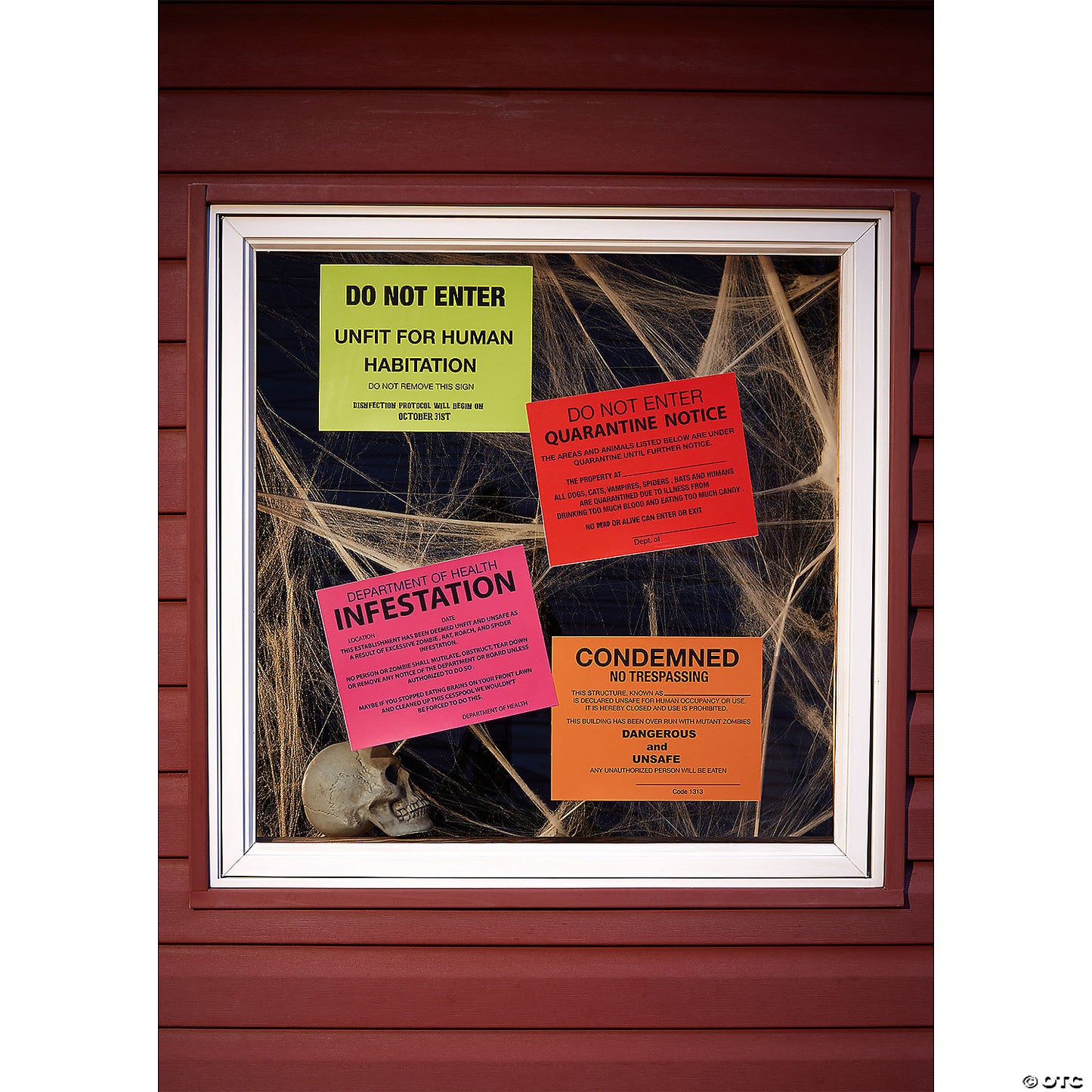 SIGNS CONDEMNED 4 PACK