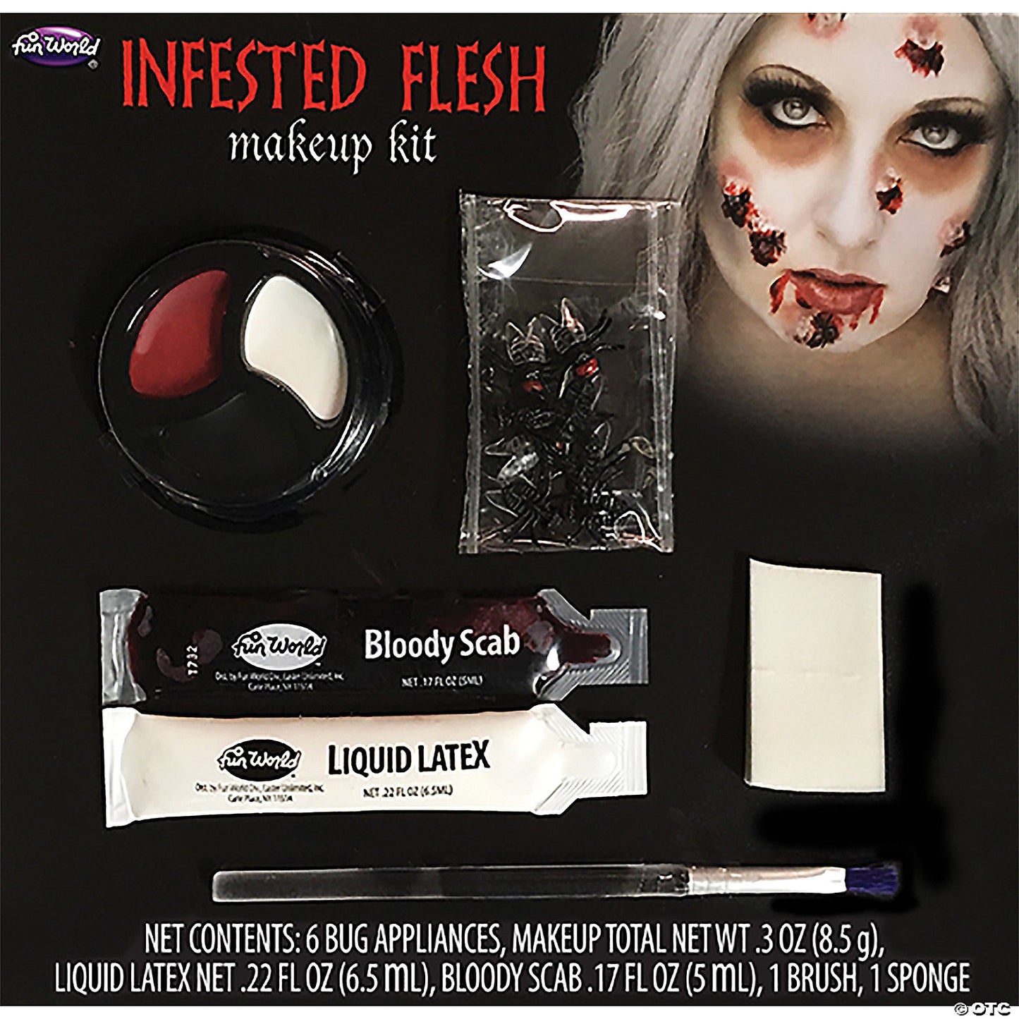 CREEPY CRAWLERS MAKUP KITS-INFESTD FLESH