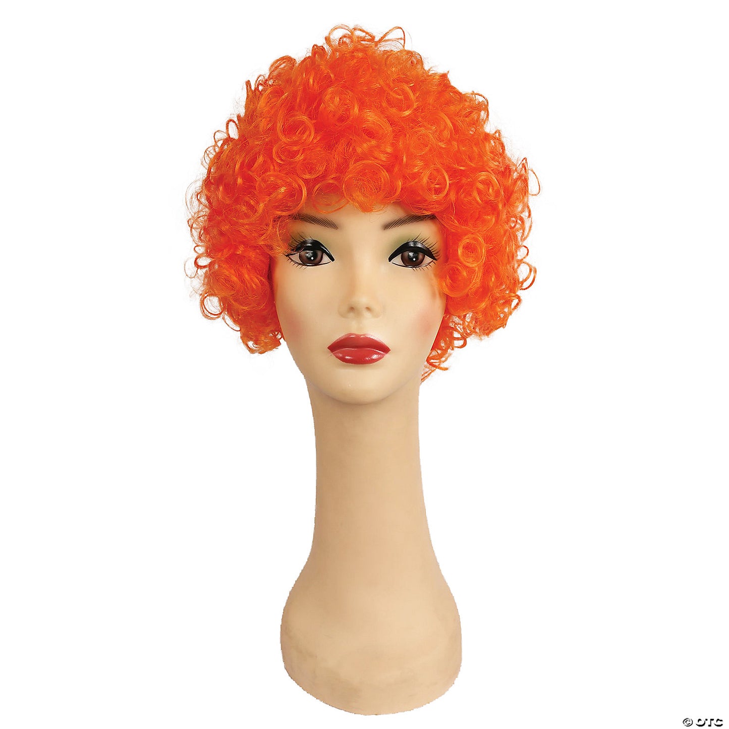 CURLY CLOWN WIG-ORANGE