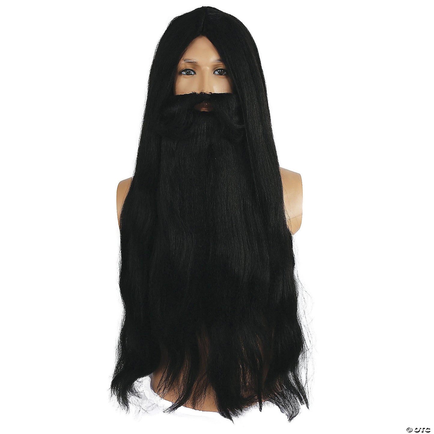 WIZARD BEARD AND WIG SET-BLACK