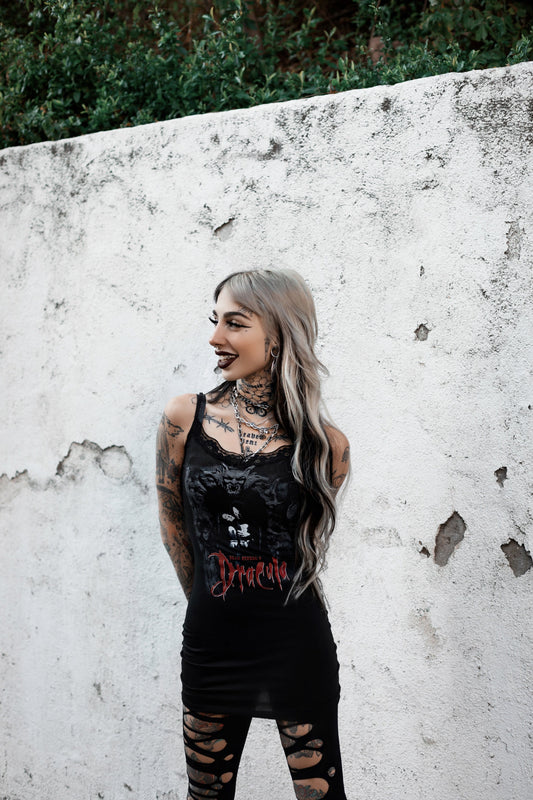 Dracula Bram Stokerβs Lace Strap Dress