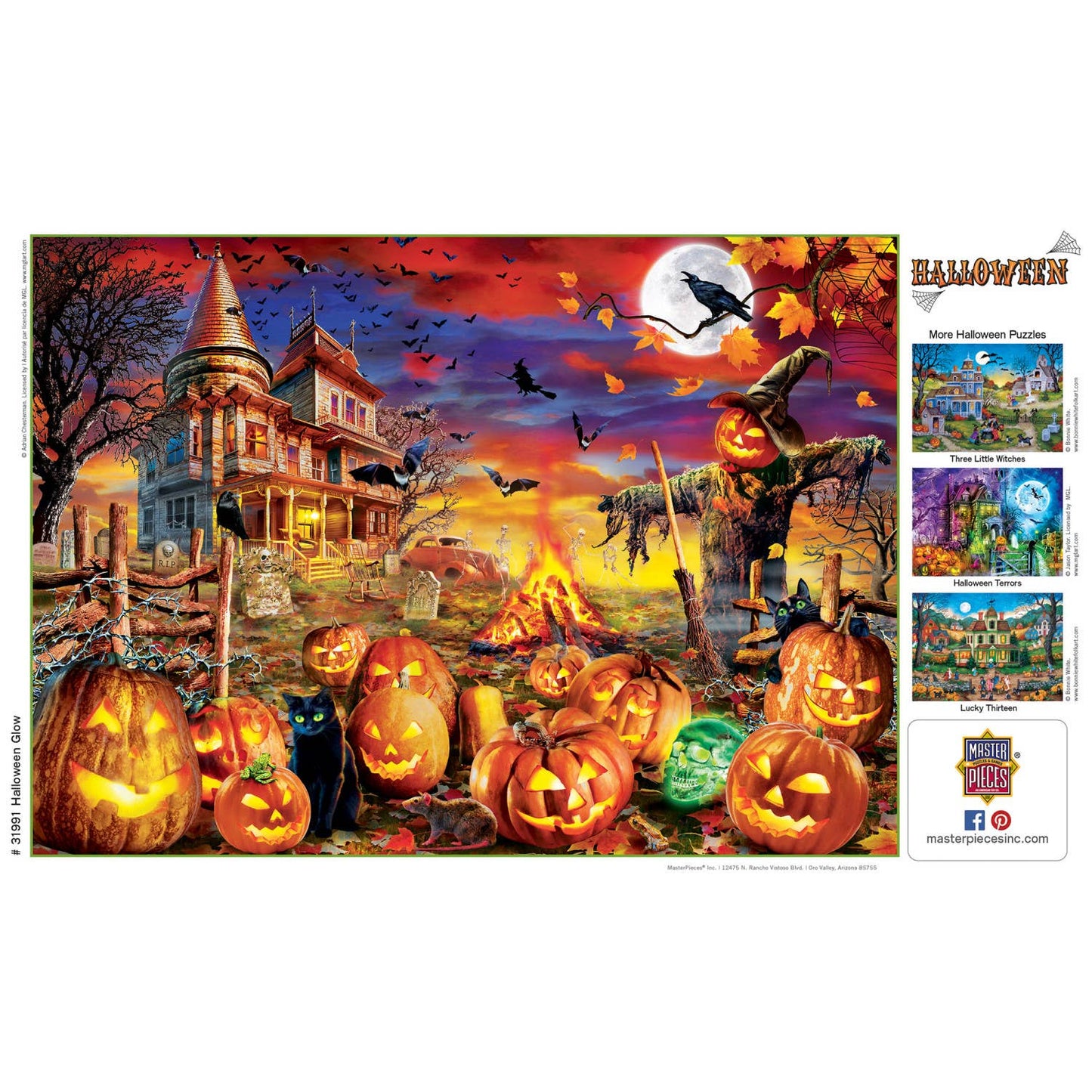 Masterpieces Puzzles - Glow in the Dark - All Hallow's Eve 500 Piece Puzzle