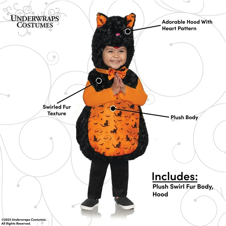 Halloween Cat Belly Baby Toddler Costume