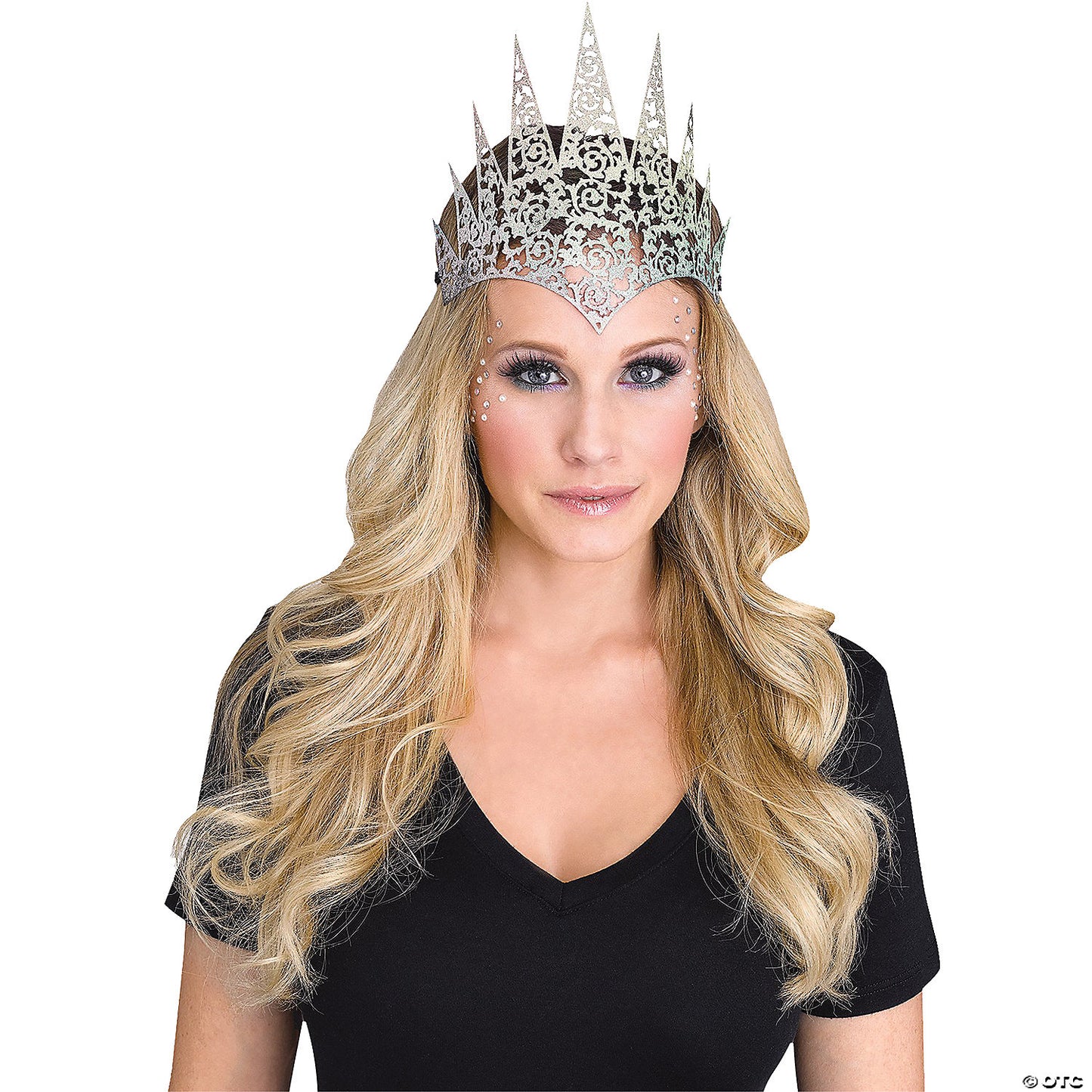 FLEXIBLE GLITTER CROWN-IRIDESCENT