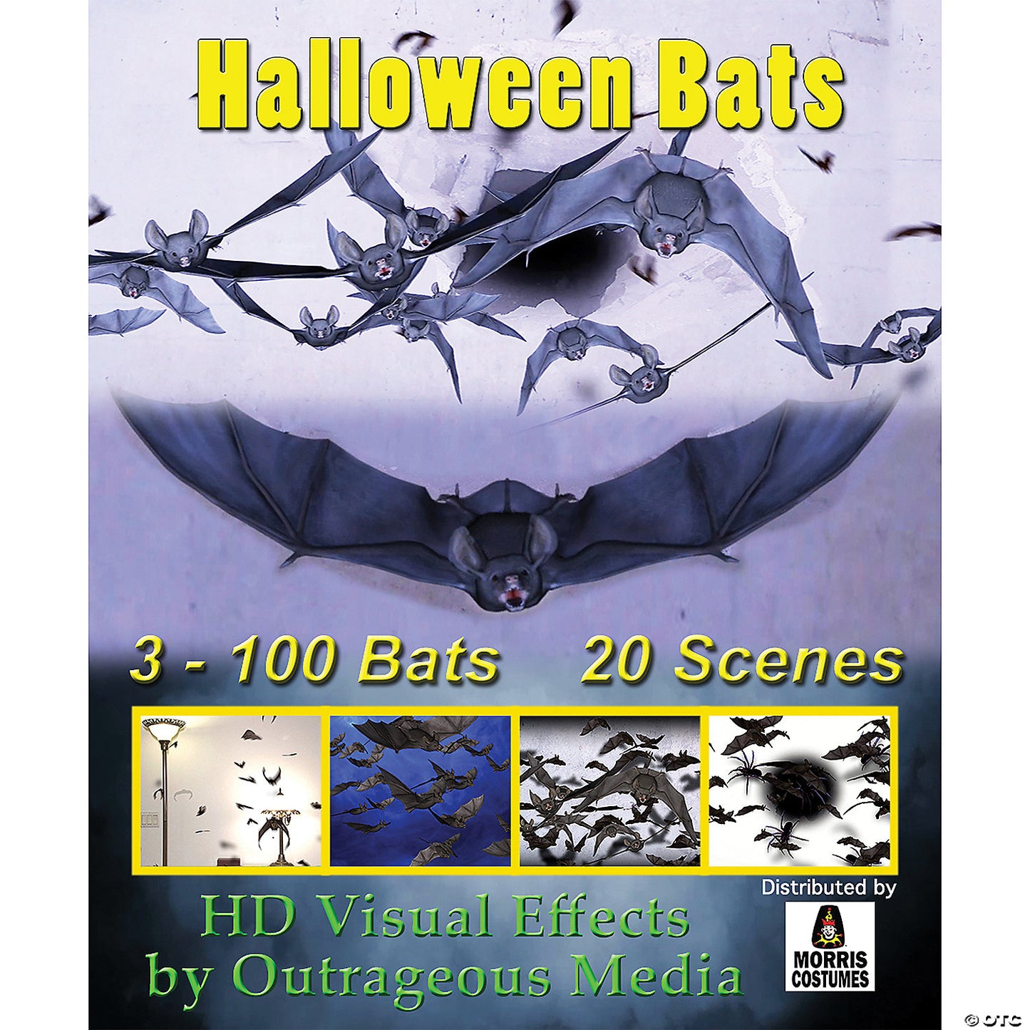 HALLOWEEN BATS DIGITAL DECOR USB