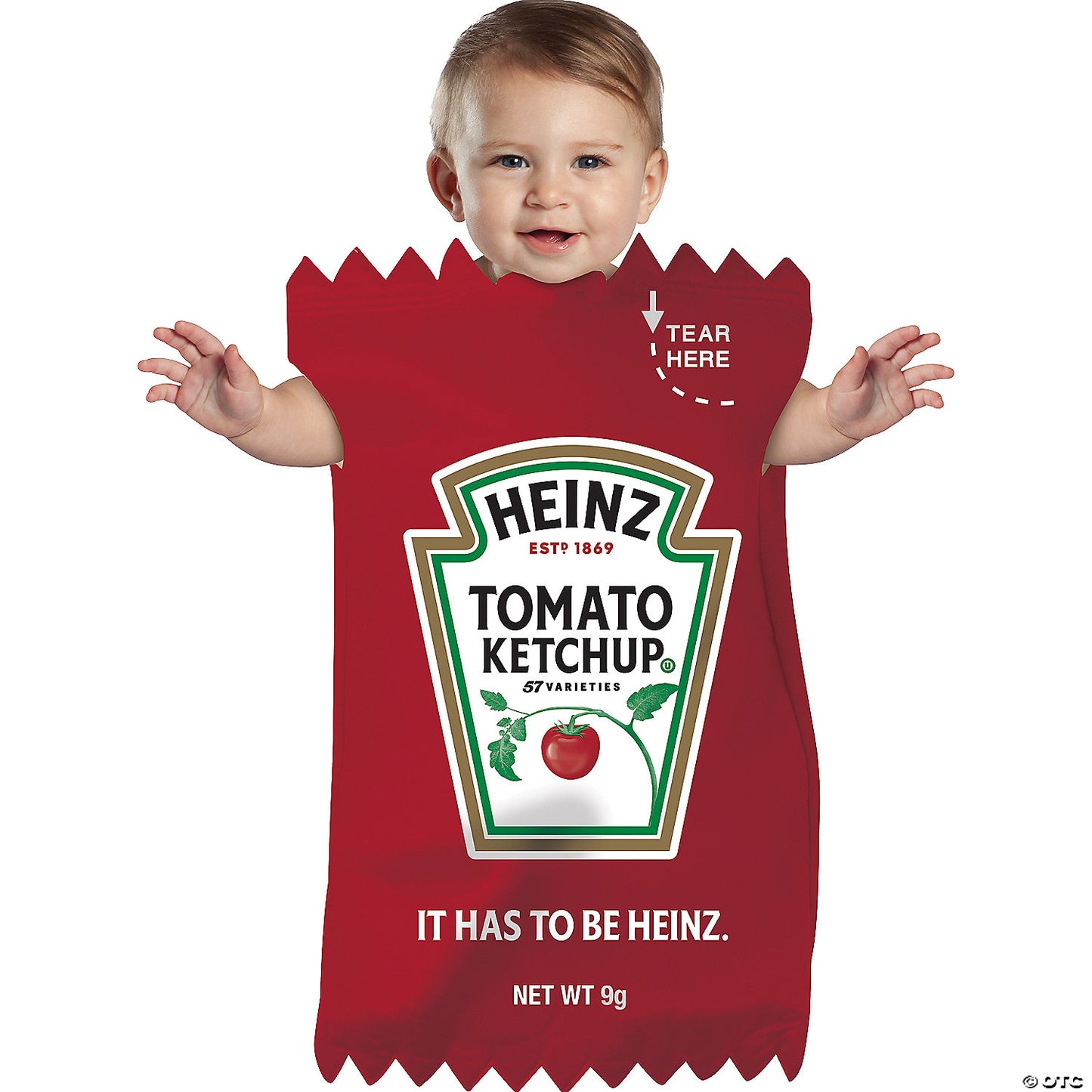 HEINZ KETCHUP PACKET BUNTING COSTUME