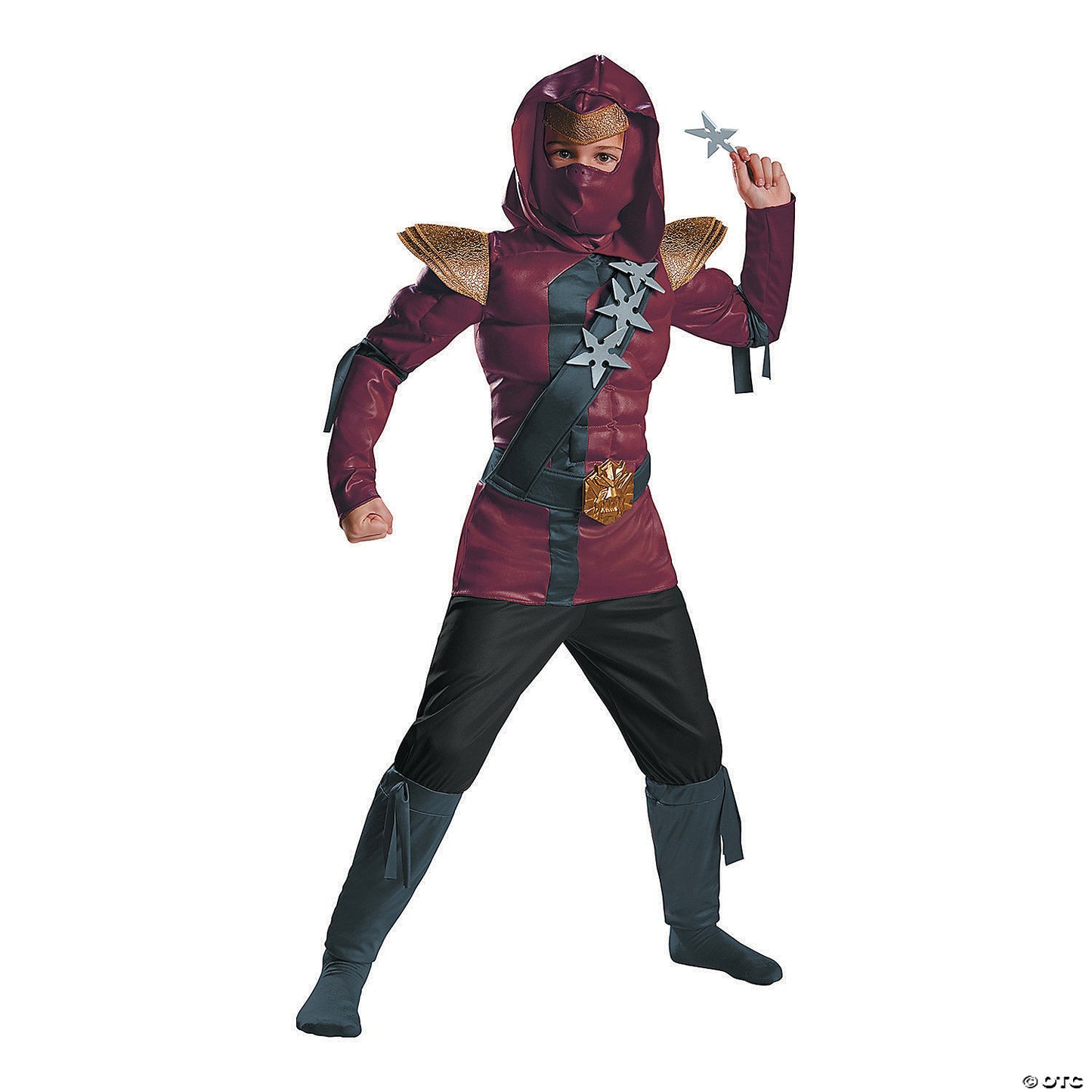 RED FIRE NINJA MUSCLE CHLD 4-6