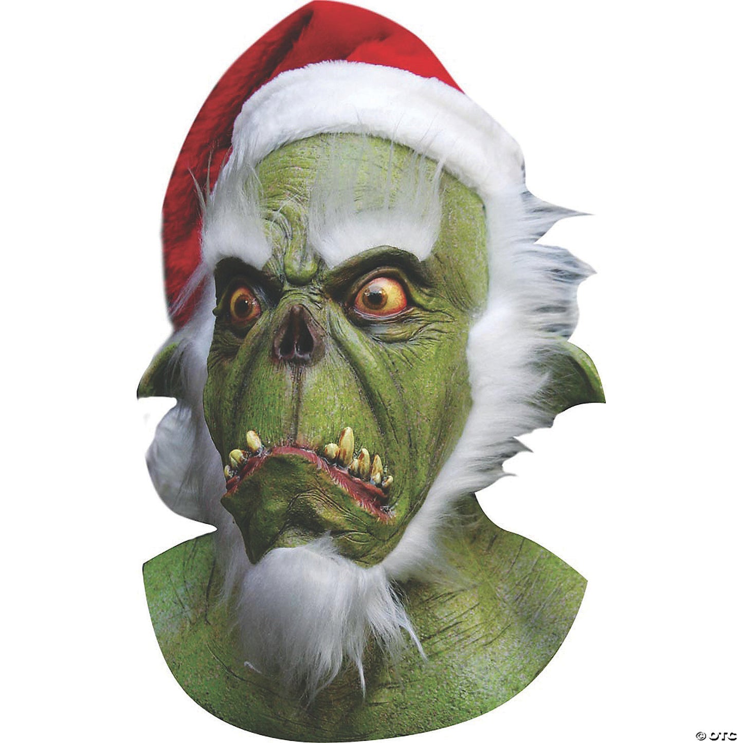 GREEN SANTA LATEX MASK