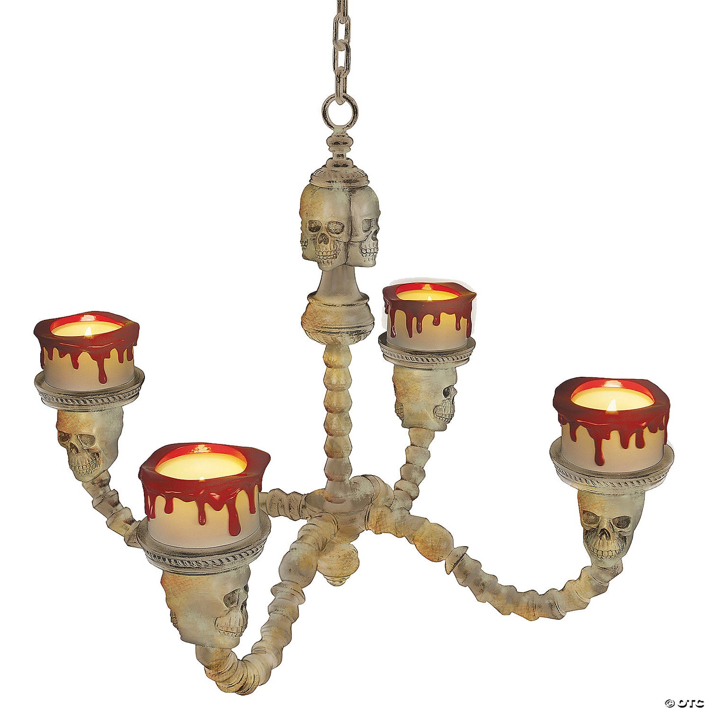LIGHTED CHANDELIER-BONE