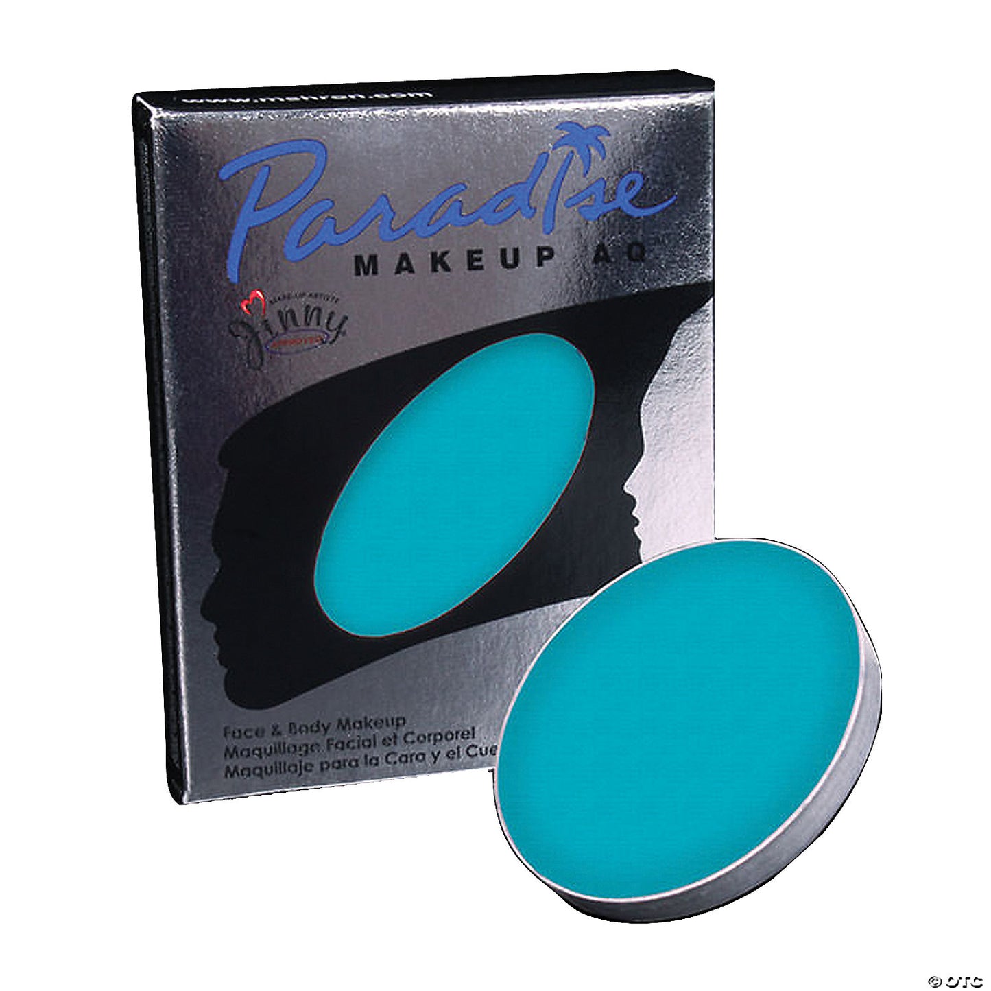 MEHRON PARADISE MAKUP AQ SNGL RFILL TEAL