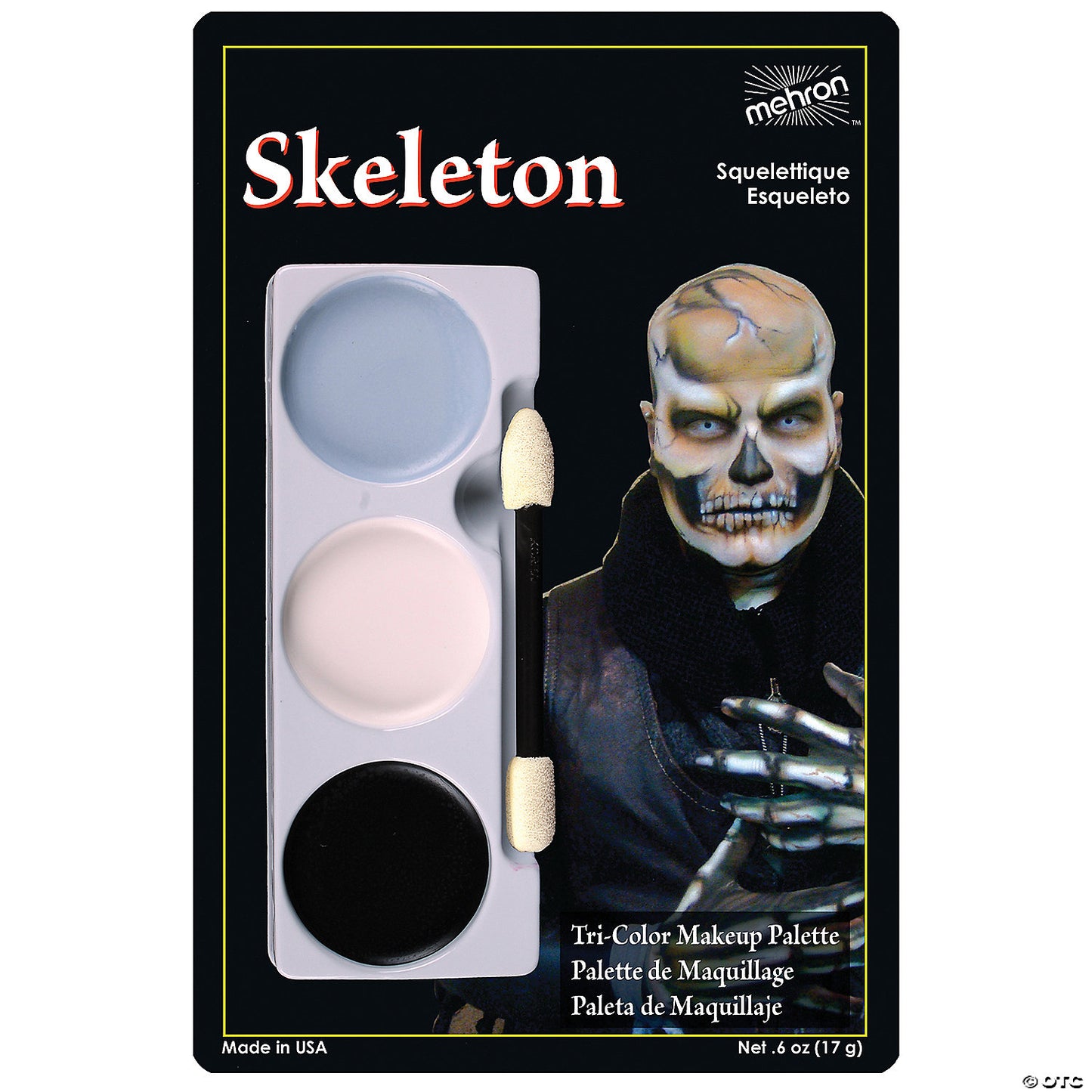 MEHRON SKELETON TRI-COLOR MAKEUP PALETTE